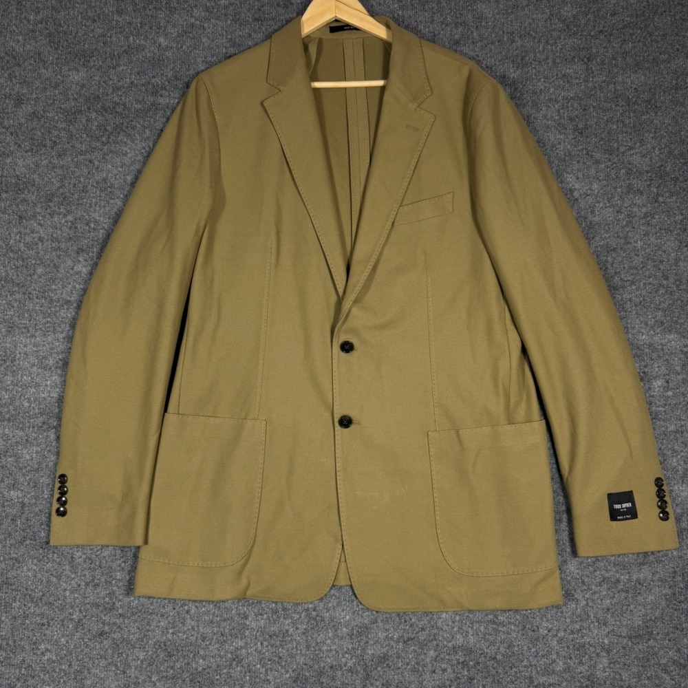 Todd Snyder Knit Sportcoat Pine Cone Men 44L Brown 100% Cotton Made in Italy NWT